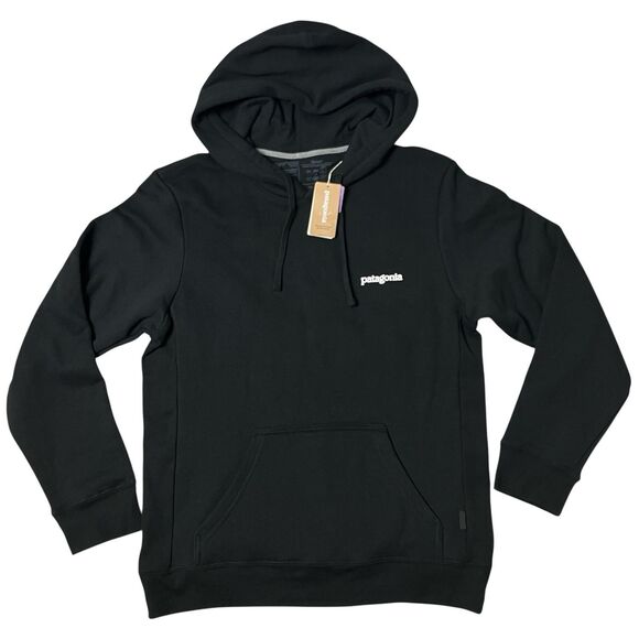 Patagonia Hoodie Mens S Black Fitz Roy Horizons Uprisal Outdoor Activewear Hike - Picture 4 of 14
